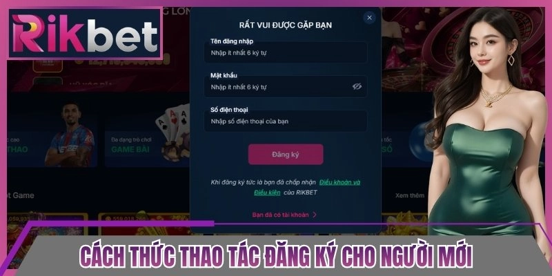 Cách thức thao tác đăng ký cho người mới