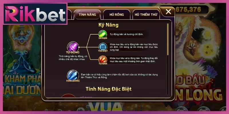 Hệ thống vũ khí Vua Săn Cá Rikbet mang sức mạnh vô song