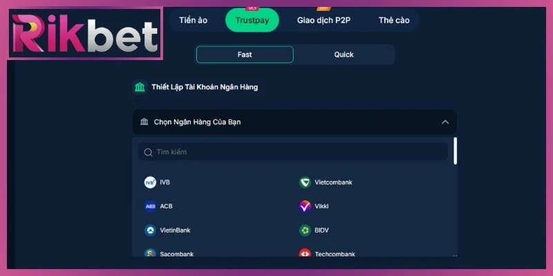 Hướng dẫn rút tiền Rikbet chuẩn xác nhất cho tân binh