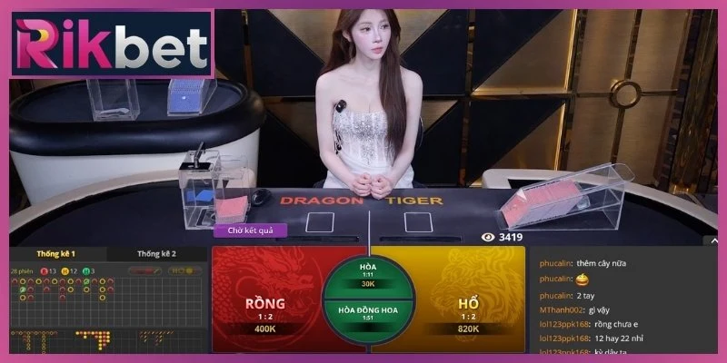 Rồng Hổ Rikbet Online - Siêu Phẩm Đổi Thưởng Cực Hot 2 Phân biệt bàn trực tiếp và phiên tự động khi chơi Rồng Hổ